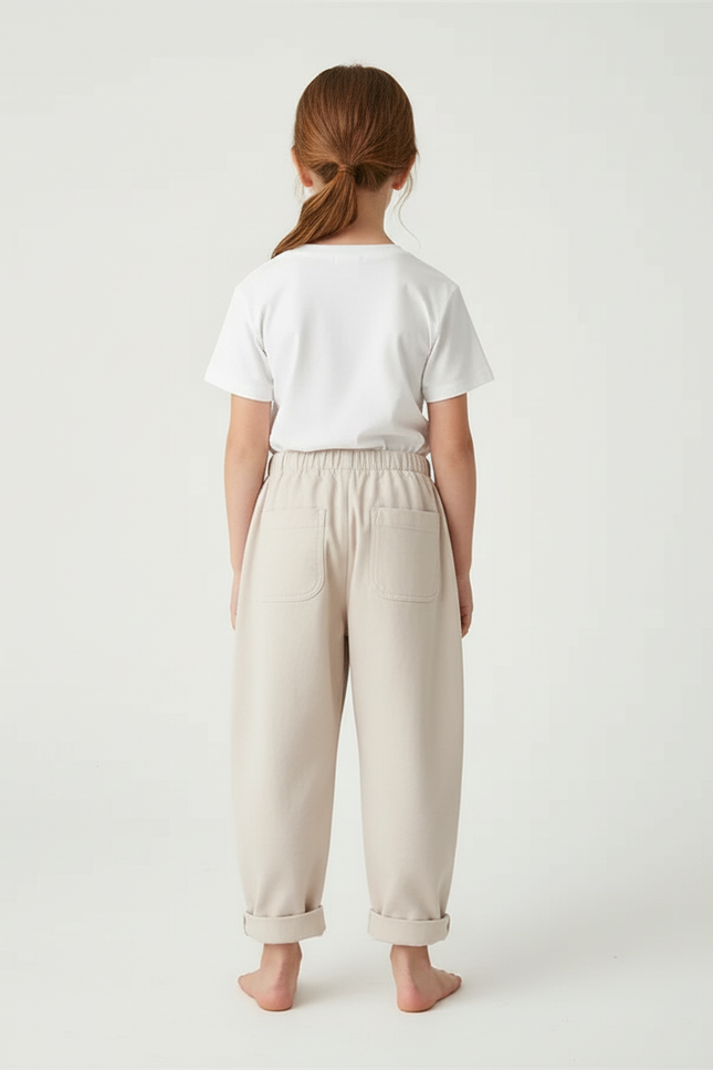 Pantalon Beige Coton Harem Smilies Enfant - vue 2
