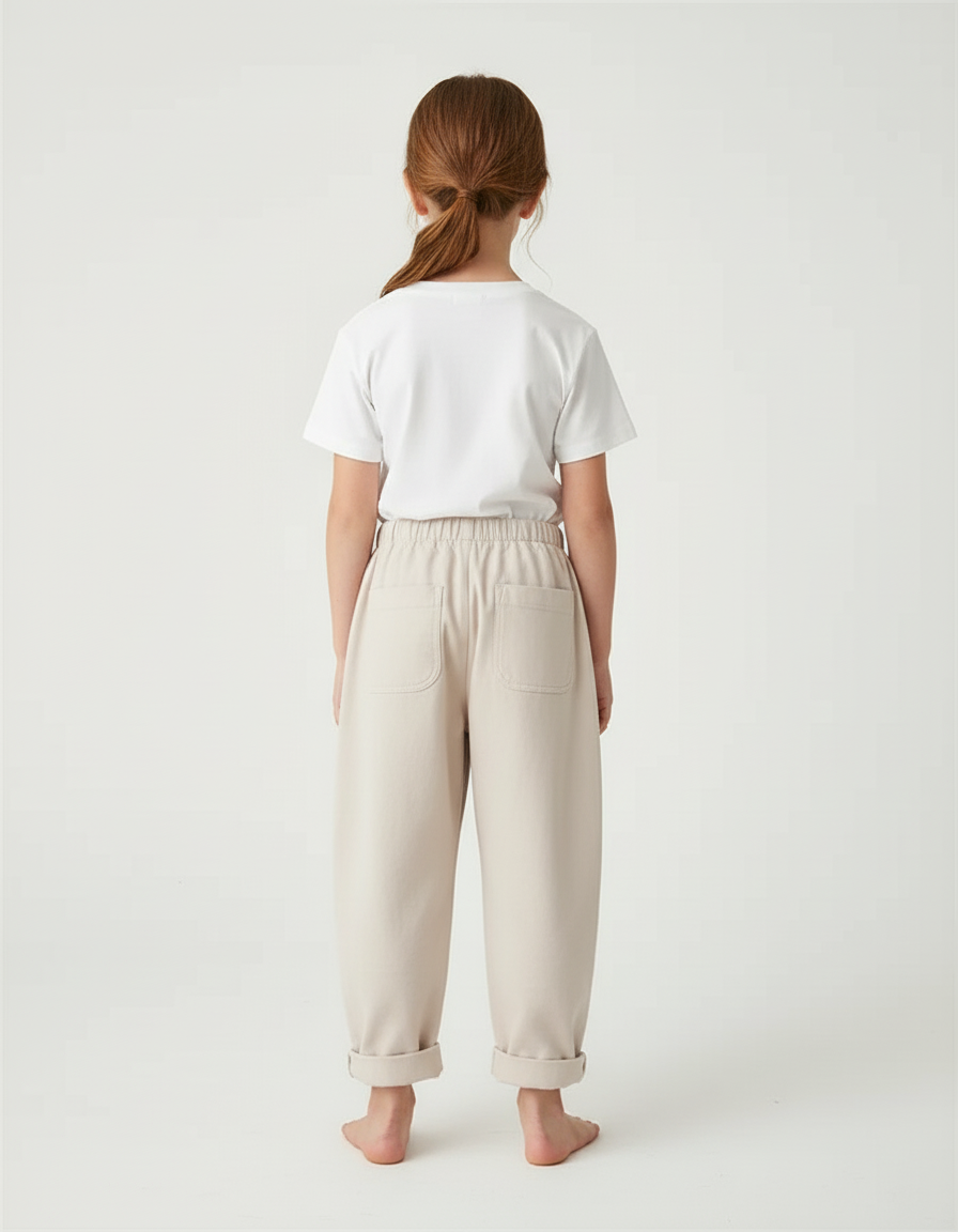 Pantalon Beige Coton Harem Smilies Enfant - vue 2