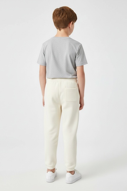 Pantalon Beige Molletonné Épais Confortable Enfant - vue 2