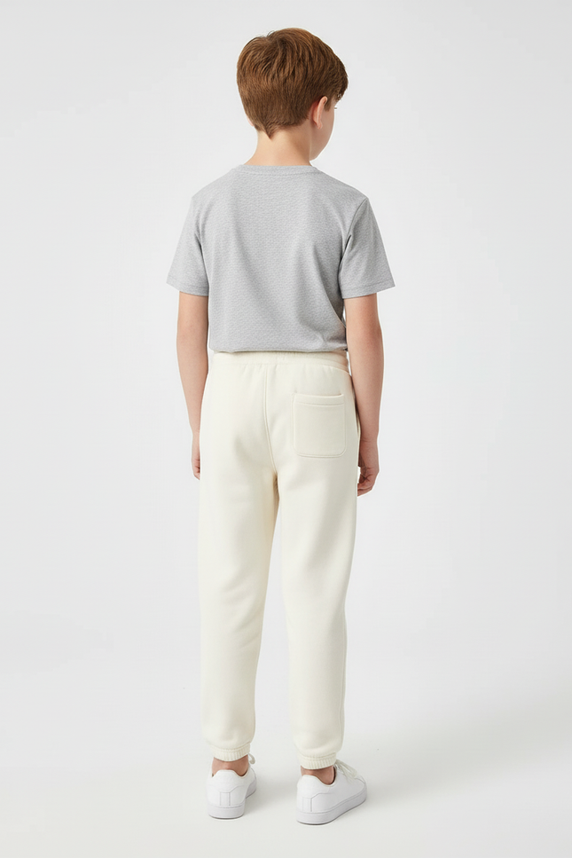 Pantalon Beige Molletonné Épais Confortable Enfant - vue 2