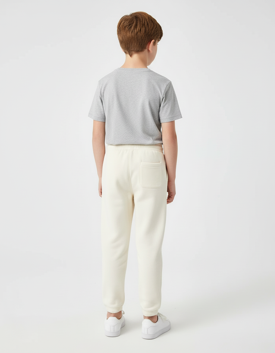 Pantalon Beige Molletonné Épais Confortable Enfant - vue 2