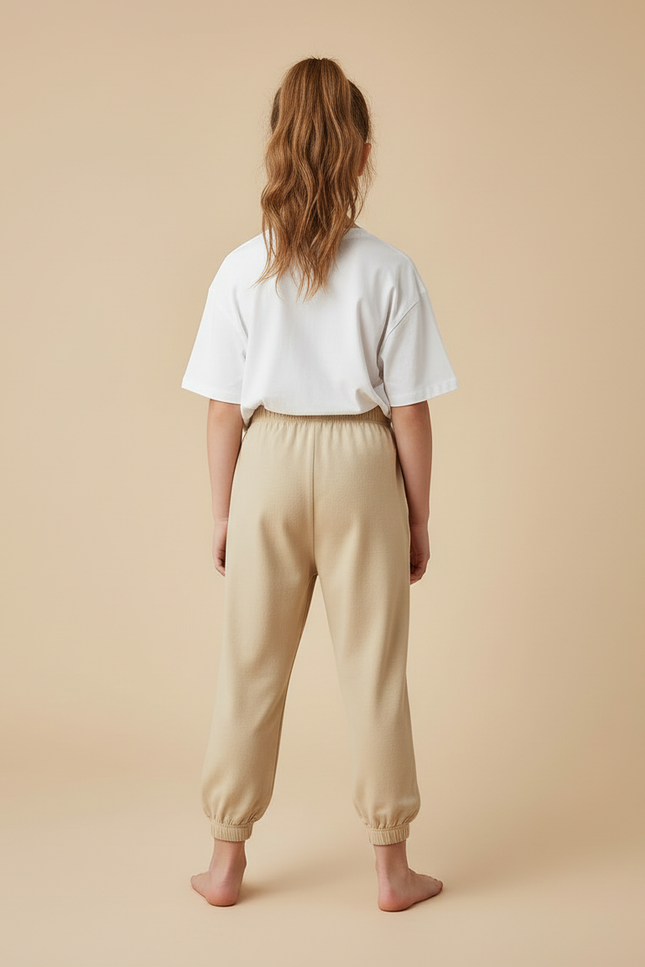 Pantalon Beige Fd03 - Molleton - vue 2
