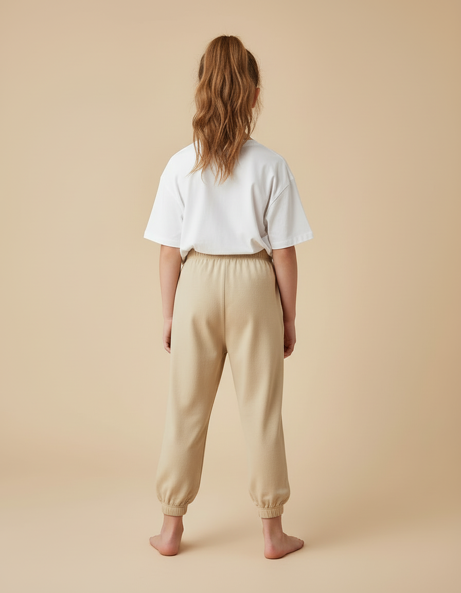 Pantalon Beige Fd03 - Molleton - vue 2