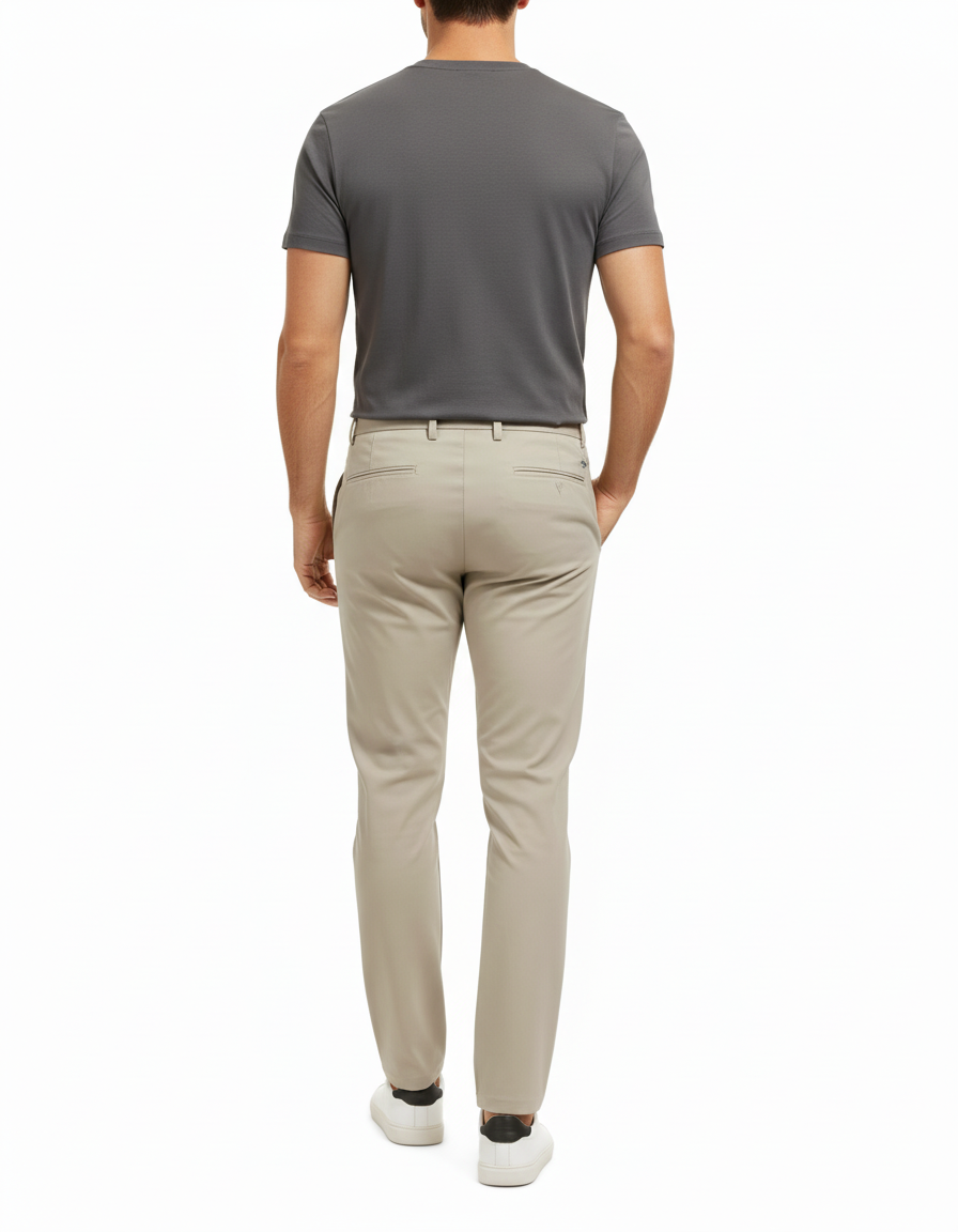 Pantalon Tech Beige - Polyester - vue 2