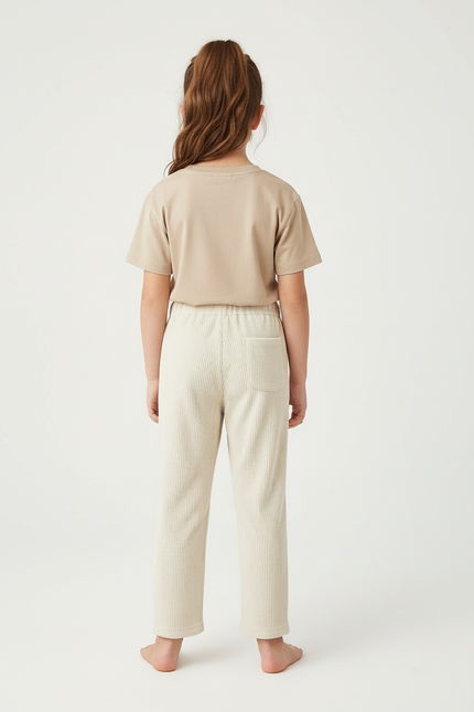 Pantalon Beige 83b8 - Cordé - vue 2