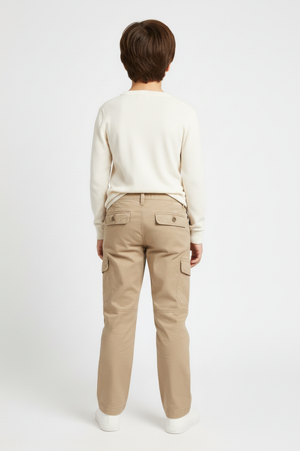 Pantalon Beige 11b4 - Gabardine - vue 2