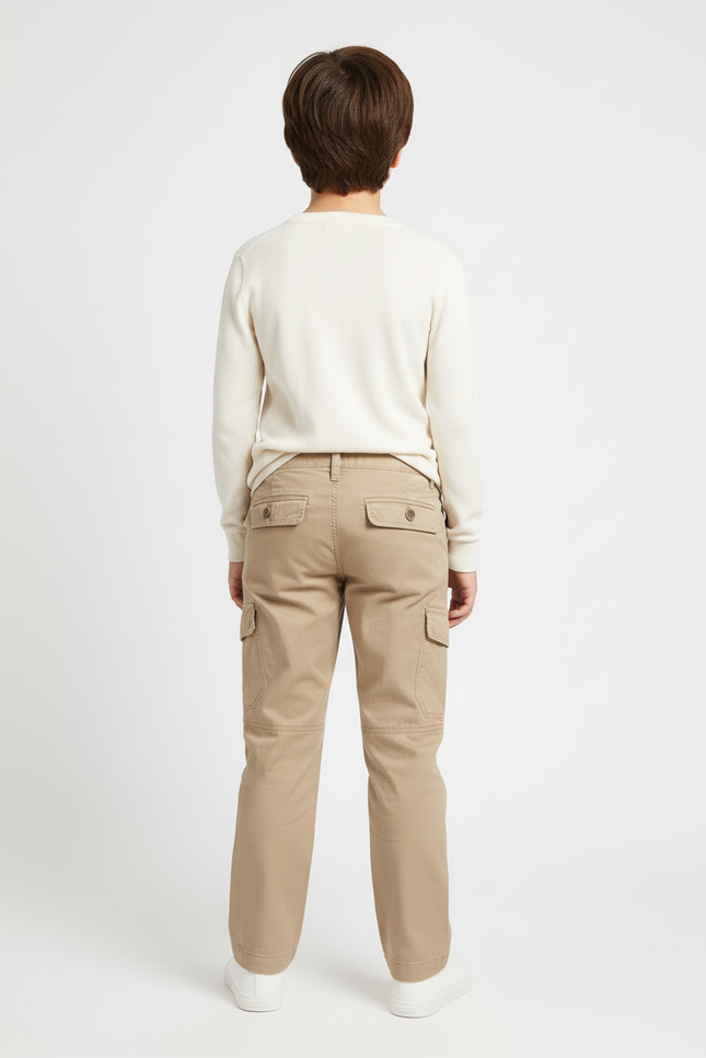 Pantalon Beige 11b4 - Gabardine - vue 2