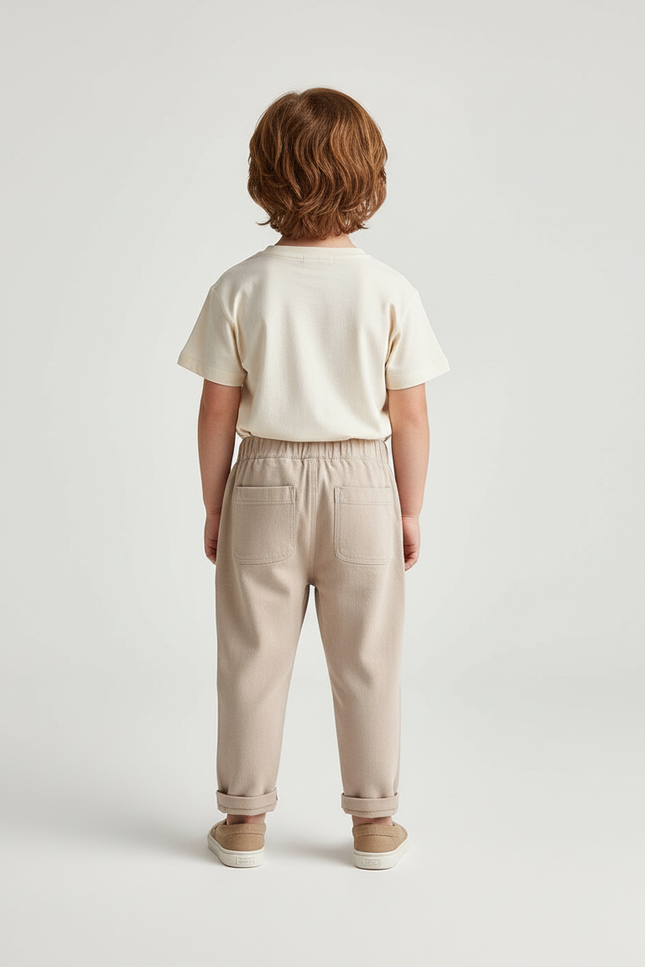 Pantalon Beige Bebe - Toile - vue 2