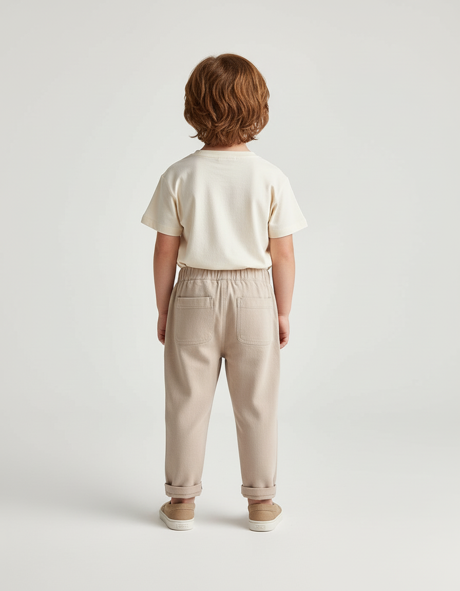 Pantalon Beige Bebe - Toile - vue 2