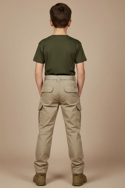 Pantalon Bdu Beige - Toile - vue 2