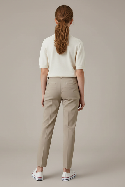 Pantalon Beige Uniforme - Gabardine - vue 2
