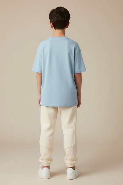 Pantalon Beige Molletonné Ample Confortable Enfant - vue 2