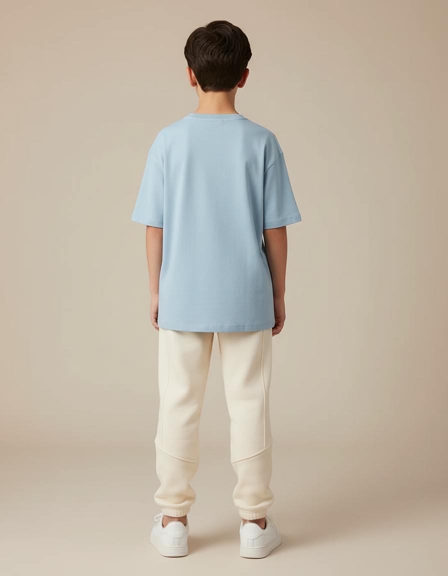 Pantalon Beige Molletonné Ample Confortable Enfant - vue 2