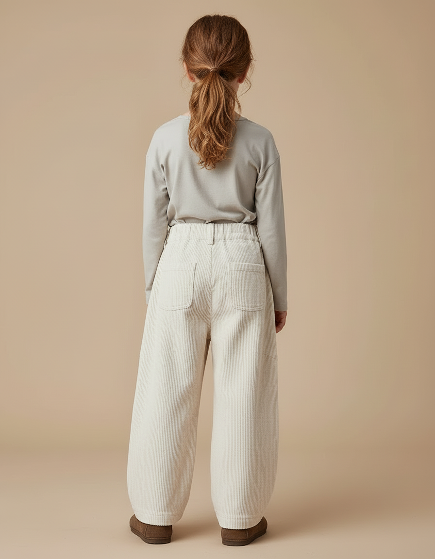Pantalon Beige Velours - Cordé - vue 2
