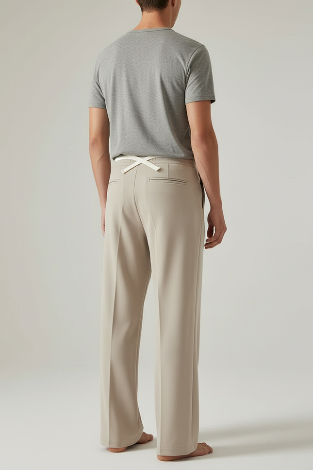 Pantalon Beige Homme Grande Taille - Polyester - vue 2