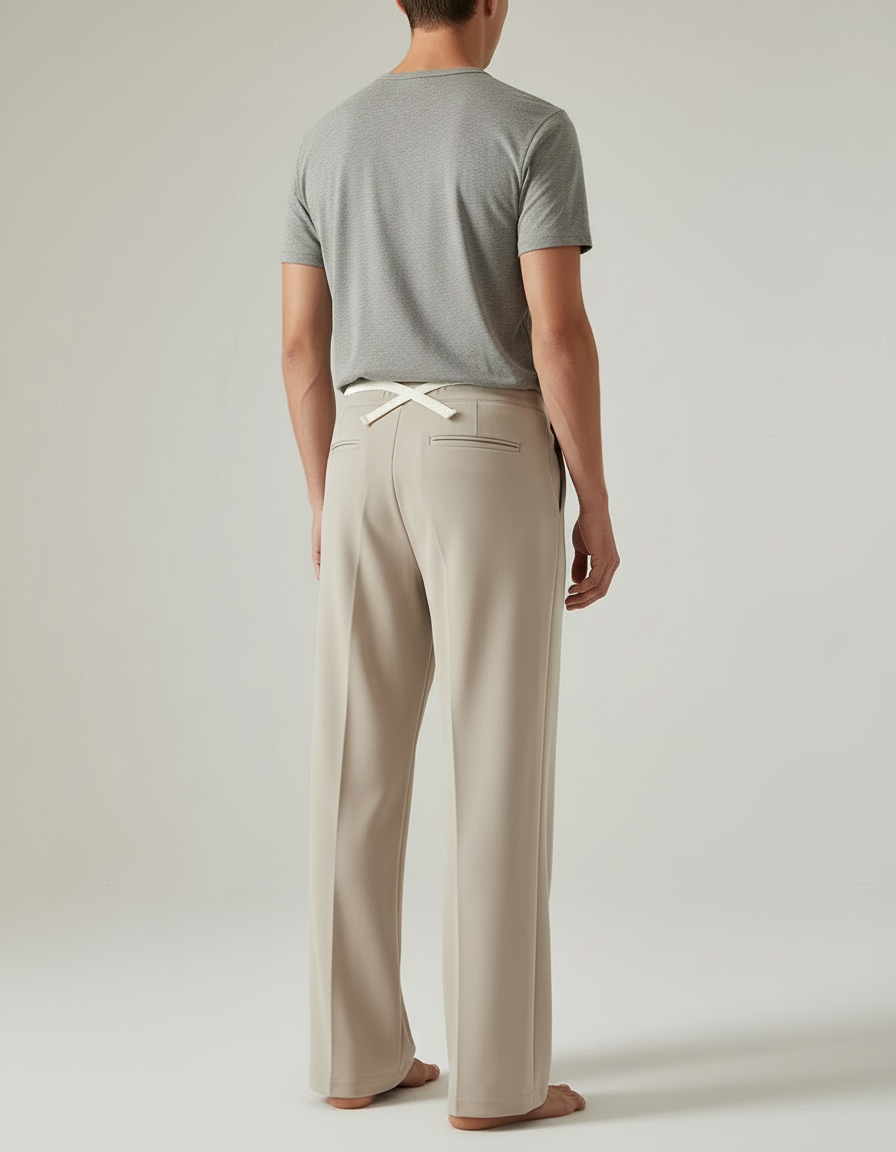 Pantalon Beige Homme Grande Taille - Polyester - vue 2