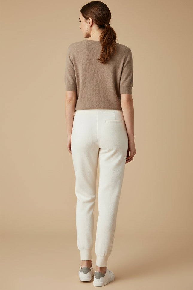 Pantalon Beige Cachemire Chaud Confortable Décontracté - Molleton - vue 2
