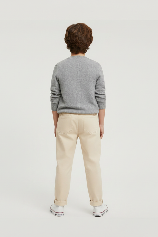 Pantalon Beige Bebe Garcon - Coton - vue 2