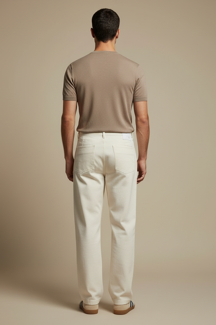 Pantalon Beige 9d2c - Toile - vue 2