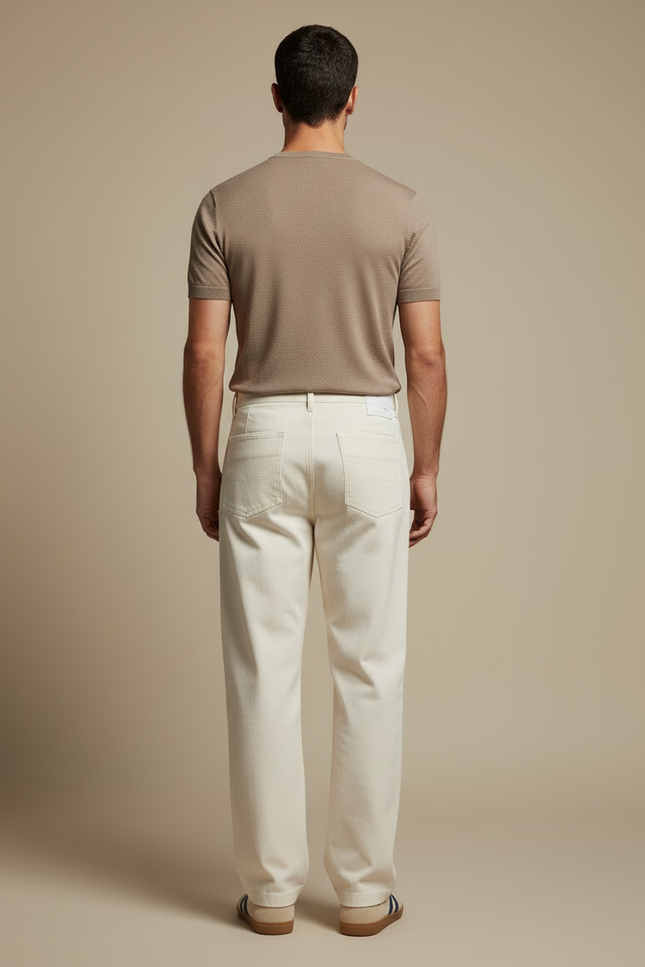 Pantalon Beige 9d2c - Toile - vue 2