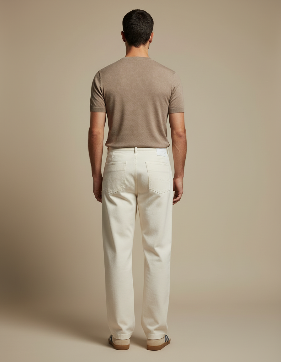 Pantalon Beige 9d2c - Toile - vue 2