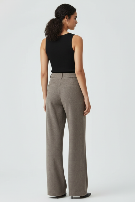 Pantalon Flanelle Beige - Laine - vue 2