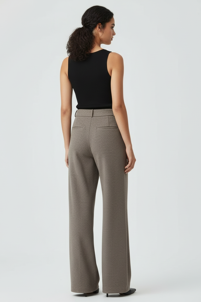 Pantalon Flanelle Beige - Laine - vue 2
