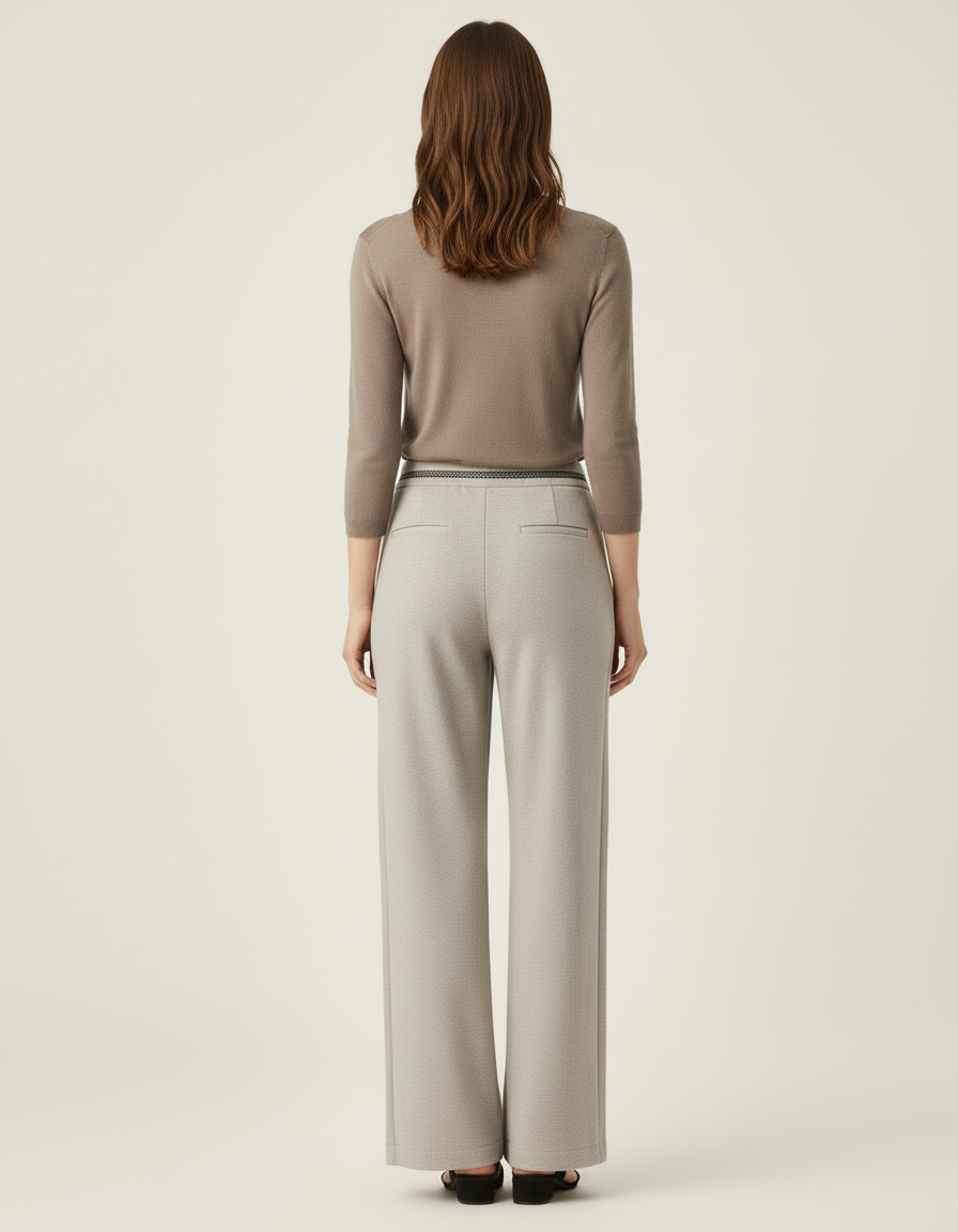 Pantalon Gris Beige - Molleton - vue 2