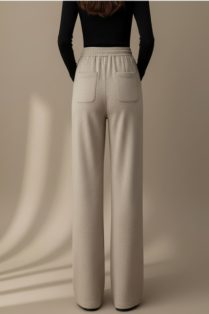 Pantalon Coton Beige - Molleton - vue 2