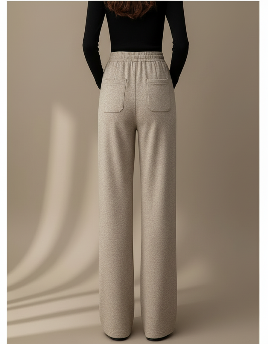 Pantalon Coton Beige - Molleton - vue 2