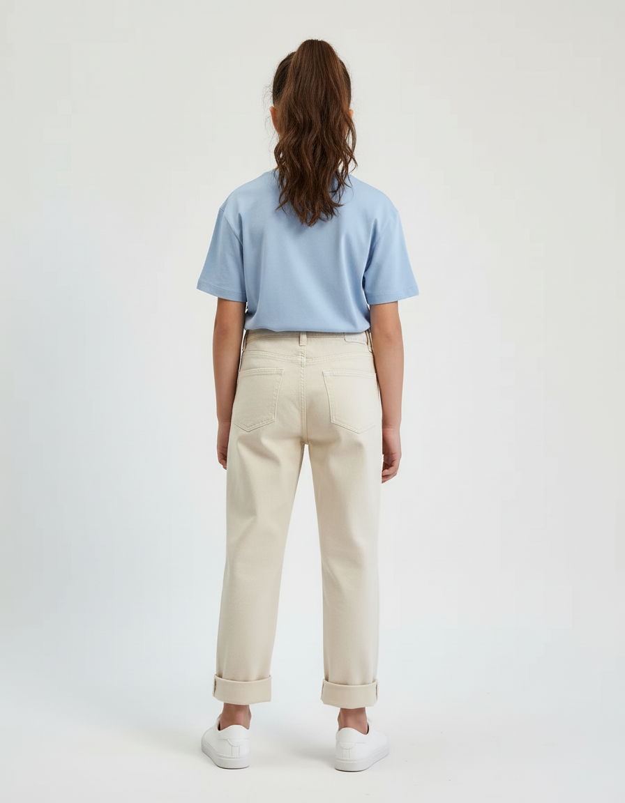Pantalon Beige Coton Ample Mickey Enfant - vue 2