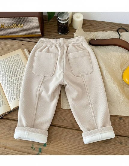 Pantalon Beige 02c1 - Cordé