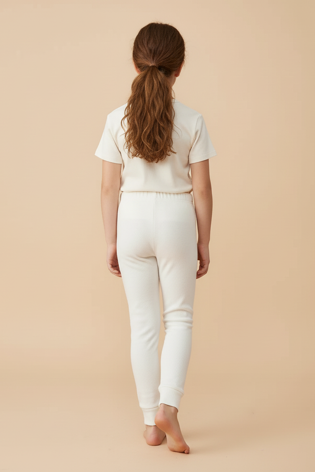 Pantalon Beige Côtelé Slim Confortable Fille - Cordé - vue 2