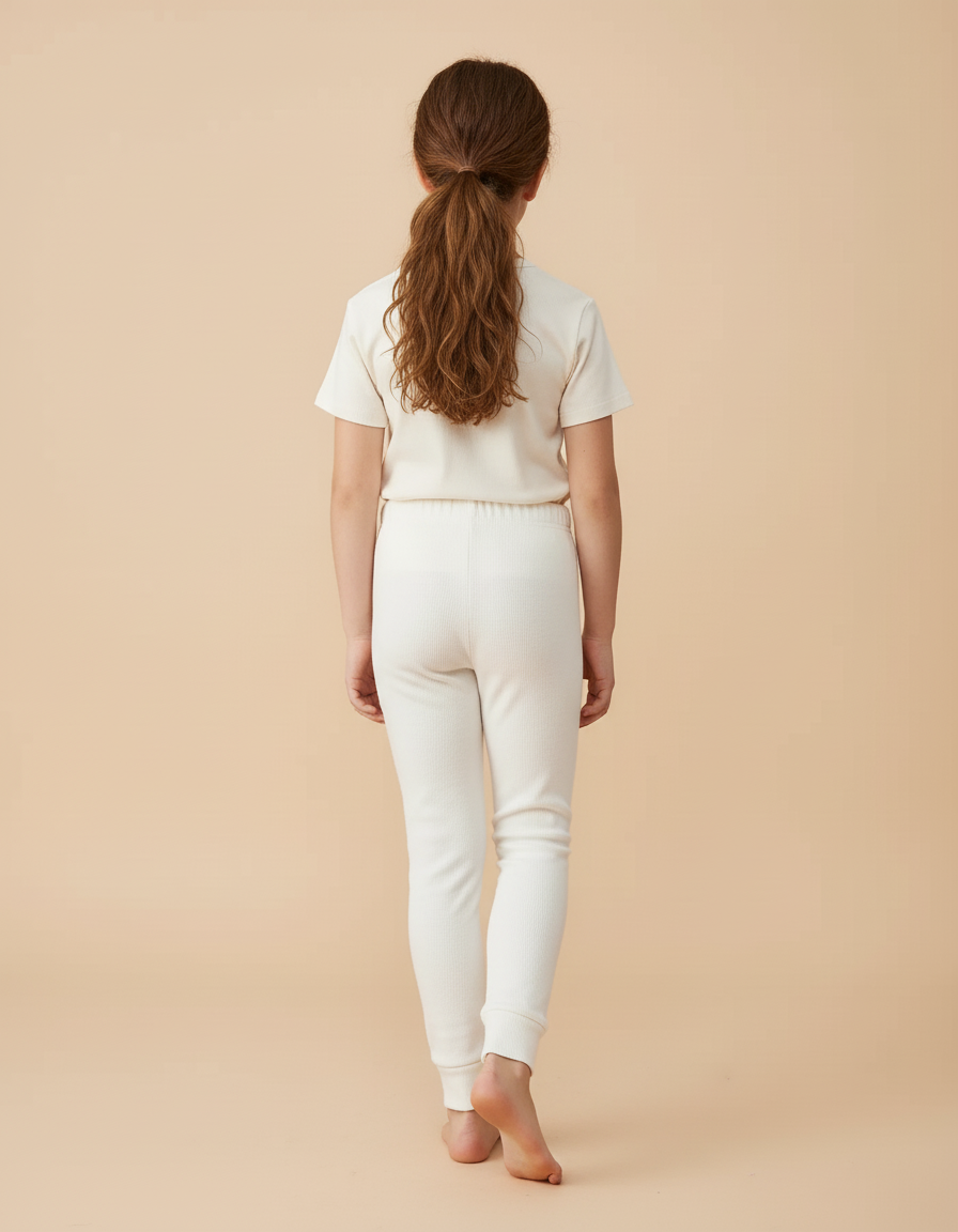 Pantalon Beige Côtelé Slim Confortable Fille - Cordé - vue 2