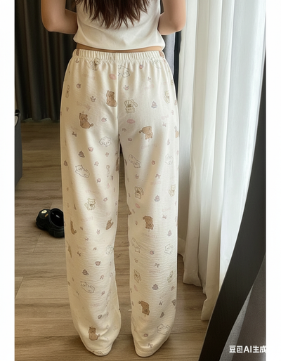 Pantalon Beige Coton