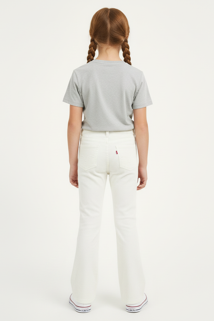 Pantalon Beige Côtelé Évasé Enfant Fille - Cordé - vue 2