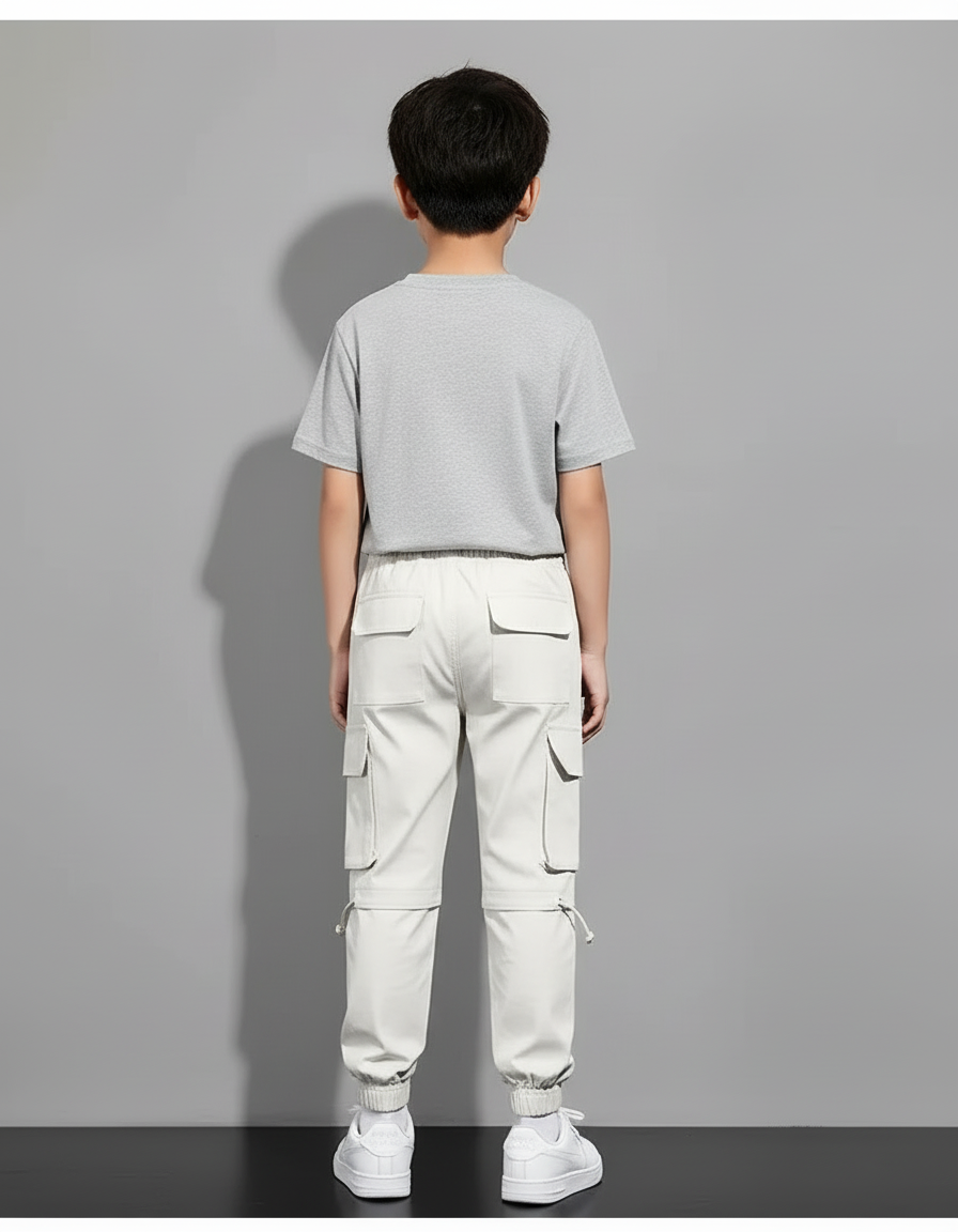 Pantalon Tactique Beige - Polyester - vue 2