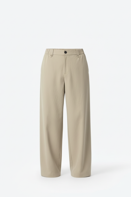 Pantalon Beige Ample Décontracté Homme Coton - Gabardine - vue 3