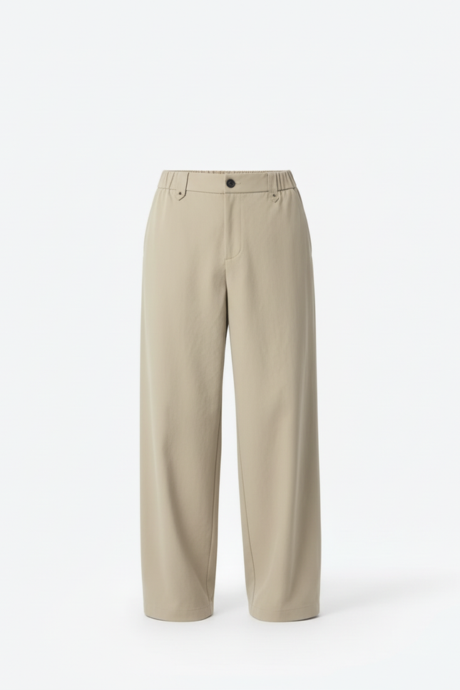 Pantalon Beige Ample Décontracté Homme Coton - Gabardine - vue 3