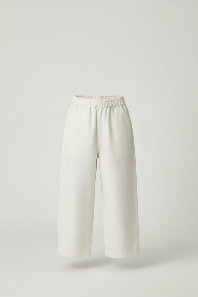 Pantalon Beige Ample Coton Décontracté Enfant Garçon - Toile - vue 3