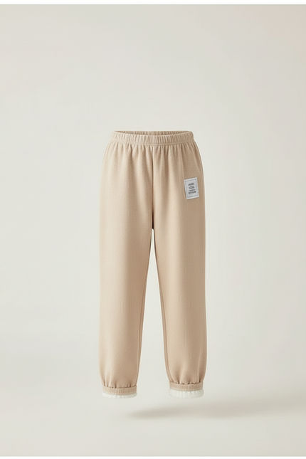 Pantalon Beige Molletonné Doux Confortable Enfant - vue 3