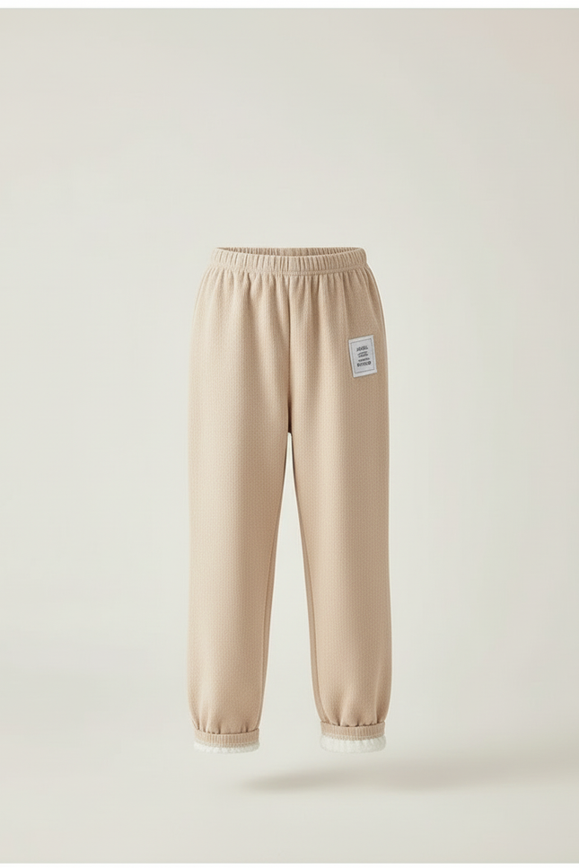 Pantalon Beige Molletonné Doux Confortable Enfant - vue 3