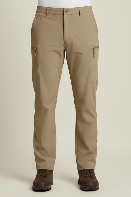 Pantalon Trekking Beige - Polyester - vue 3