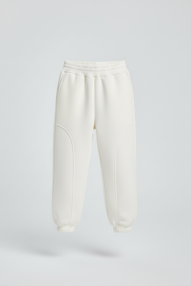 Pantalon Beige Molletonné Ample Décontracté Enfant - vue 3