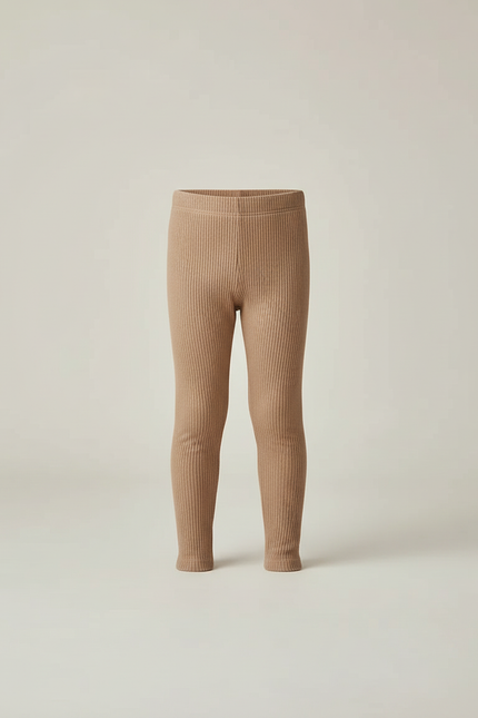Pantalon Beige Côtelé Tricoté Slim Enfant Confortable Garçon - Maille - vue 3