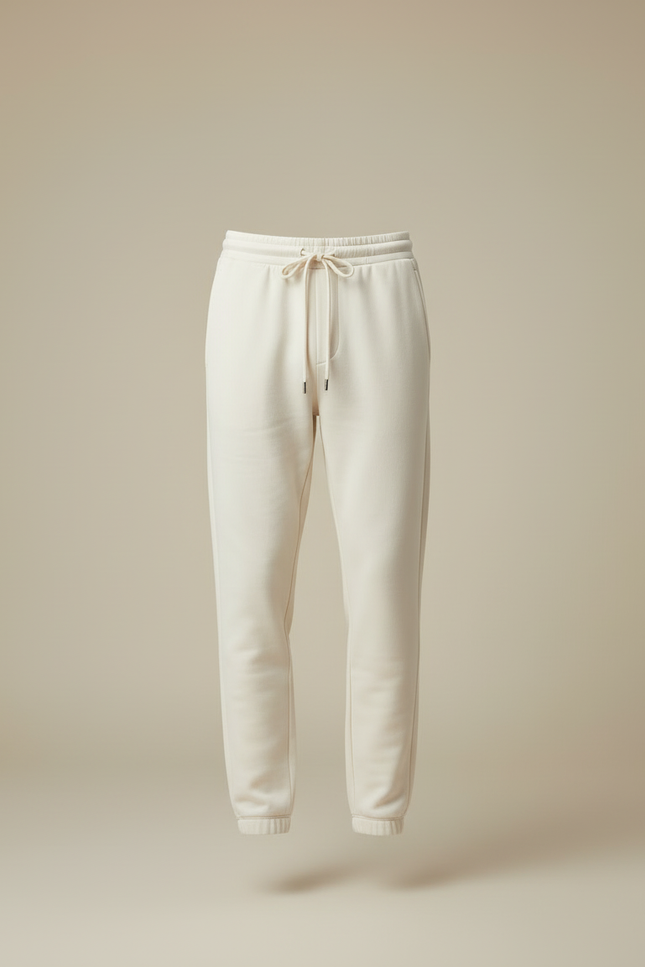 Pantalon Beige Homme Jogger Décontracté Cordon - Molleton - vue 3