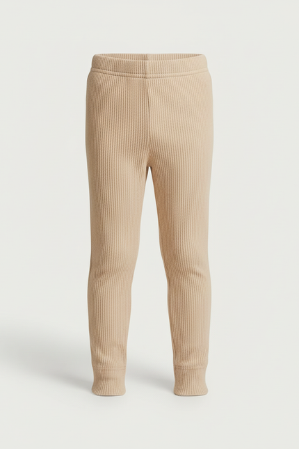 Pantalon Beige Côtelé Coton Enfant Garçon Fille - Maille - vue 3