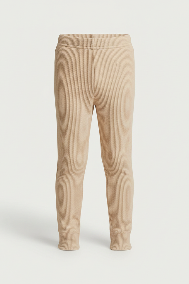 Pantalon Beige Côtelé Coton Enfant Garçon Fille - Maille - vue 3