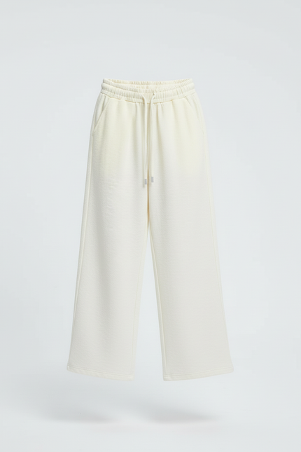 Pantalon Beige Ample Fluide Enfant Coton - Molleton - vue 3