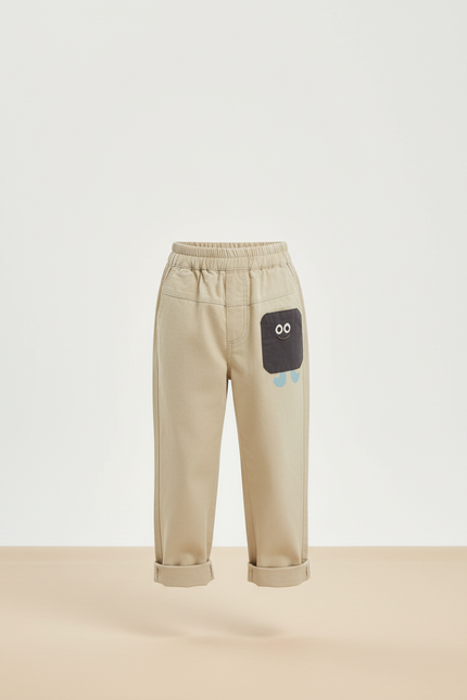 Pantalon Classique Beige - Gabardine - vue 3